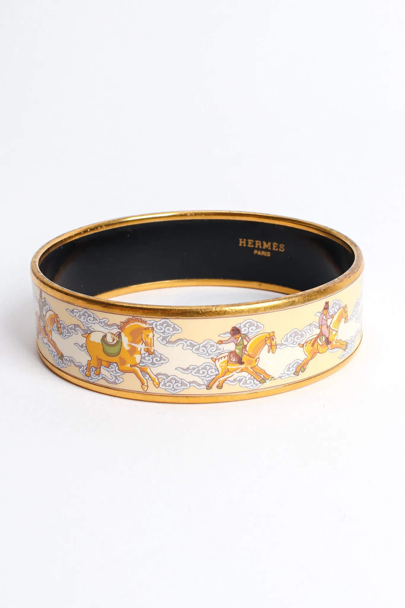 Cloud Horse Wide Enamel Bracelet