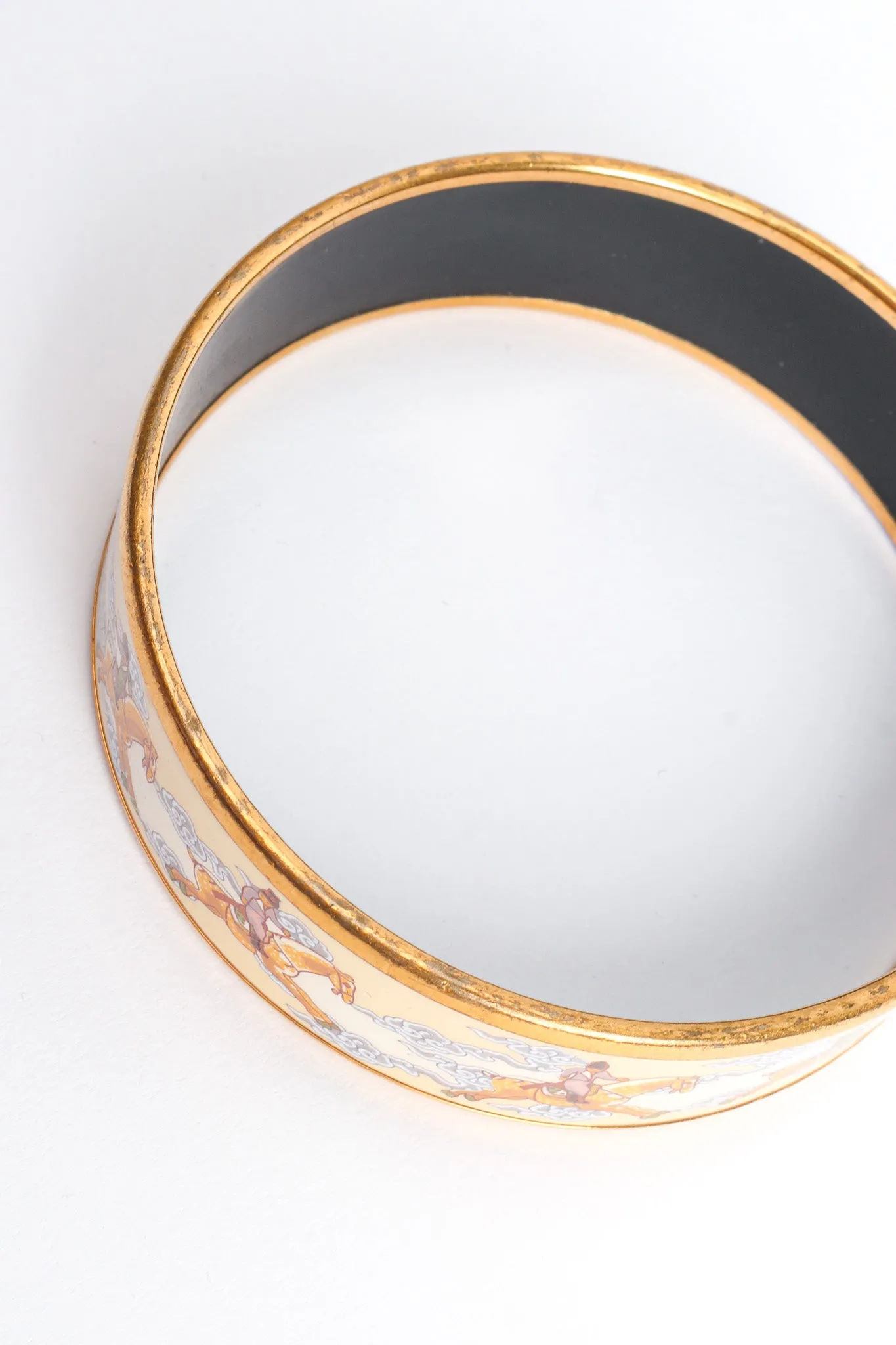 Cloud Horse Wide Enamel Bracelet