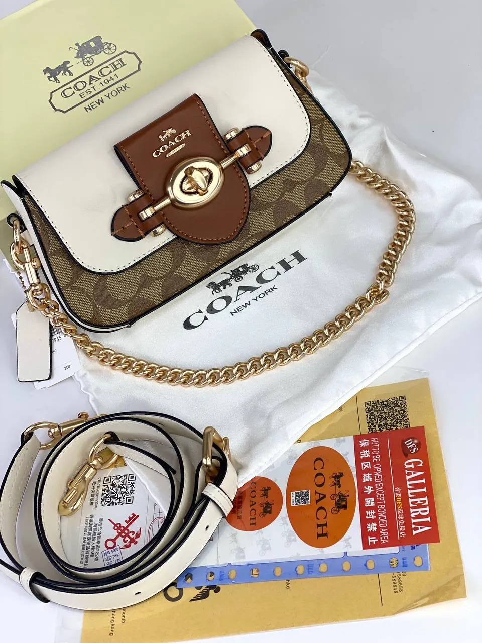 Coach Crossbody Bag with Gold Hardware