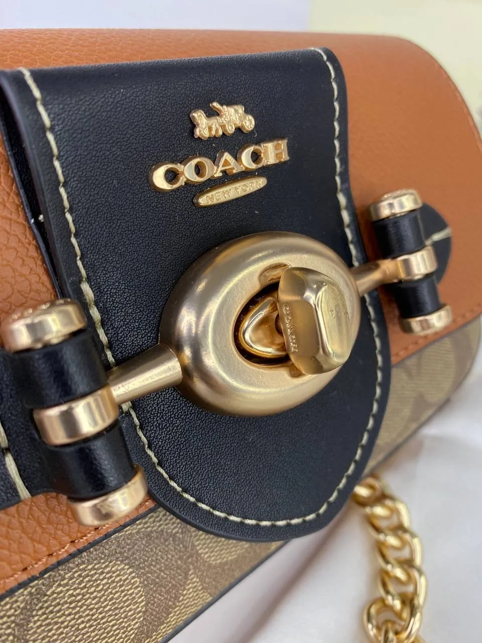 Coach Crossbody Bag with Gold Hardware