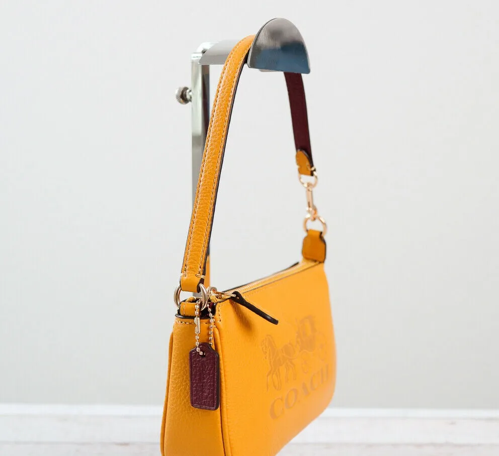 Coach Nolita 19 Horse & Carriage Bag Ochre Vintage Zip Handbag Purse Yellow NEW