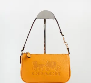Coach Nolita 19 Horse & Carriage Bag Ochre Vintage Zip Handbag Purse Yellow NEW