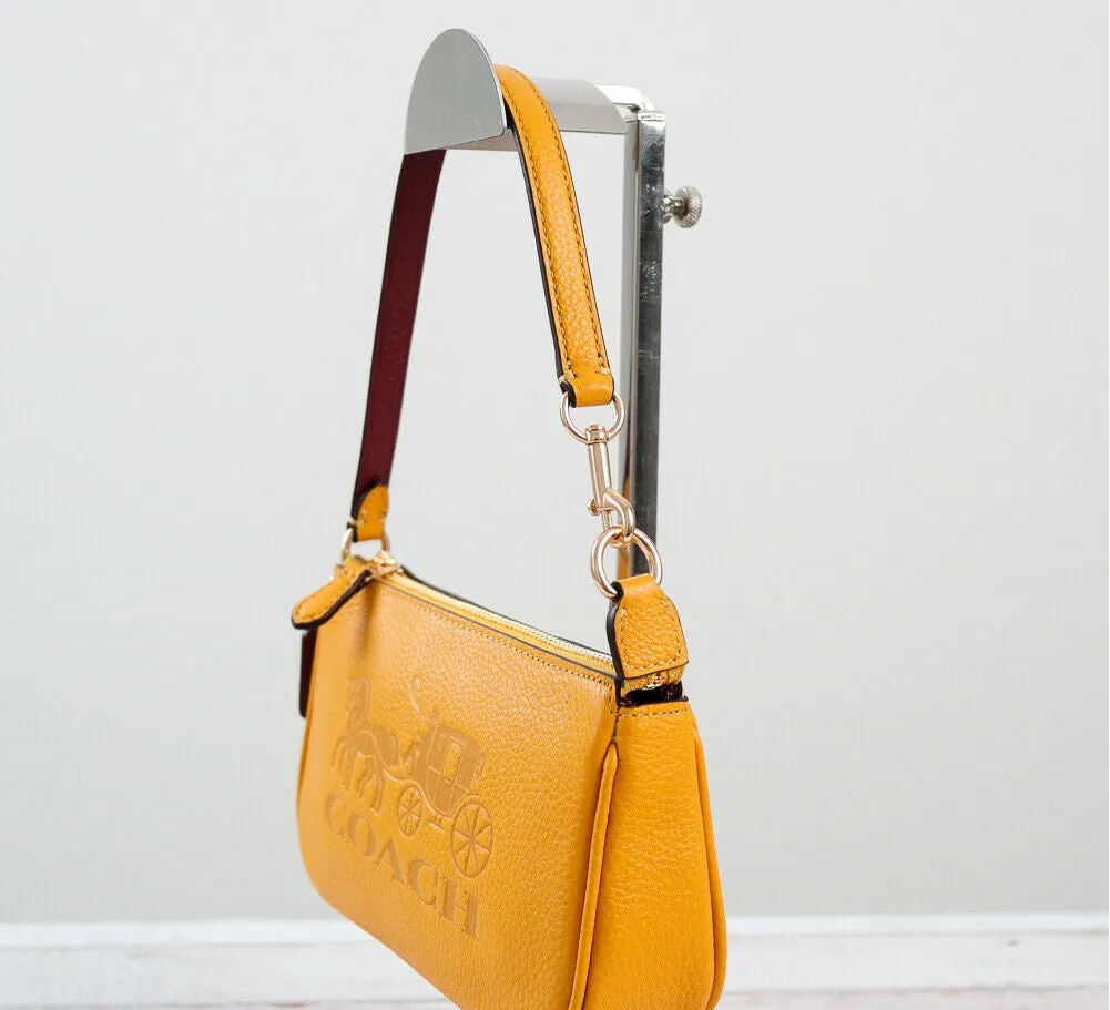 Coach Nolita 19 Horse & Carriage Bag Ochre Vintage Zip Handbag Purse Yellow NEW