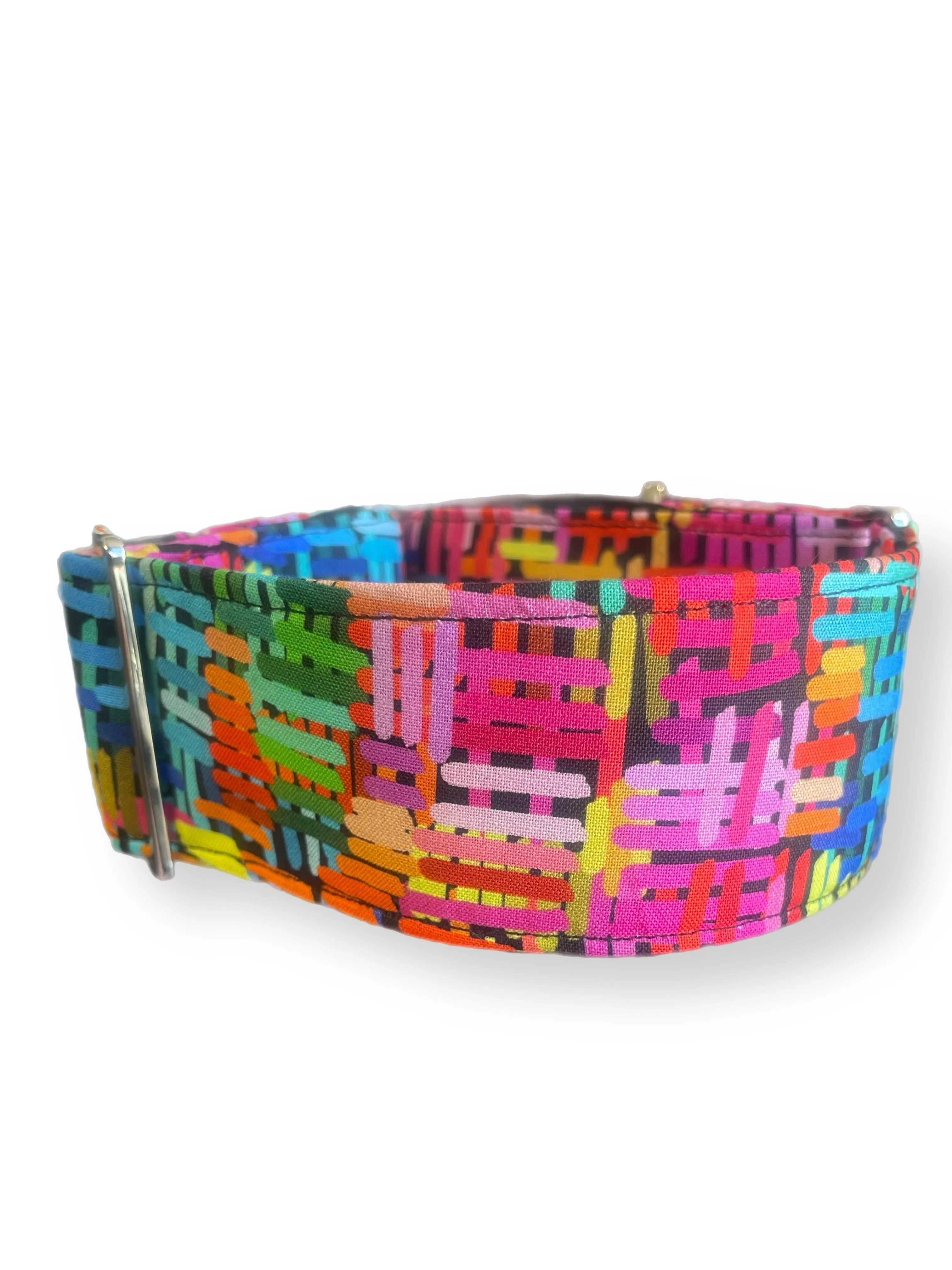 Colormazing wide martingale collar greyhound  in cotton super soft