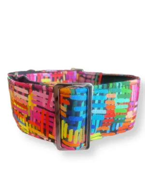 Colormazing wide martingale collar greyhound  in cotton super soft