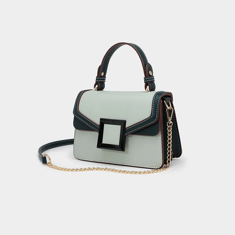 Contrast Color Handbag