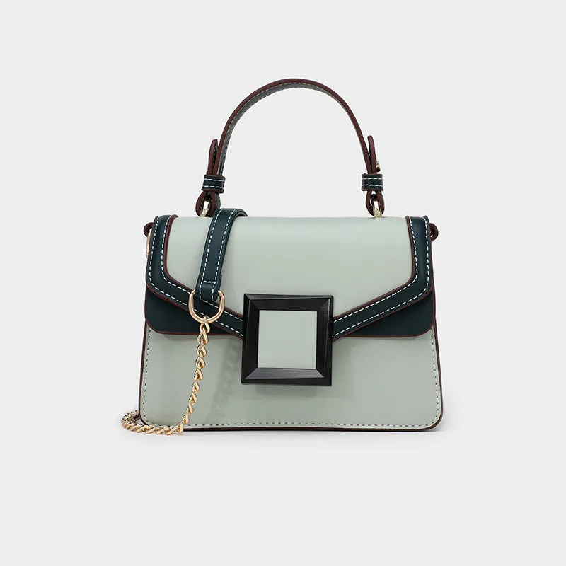 Contrast Color Handbag