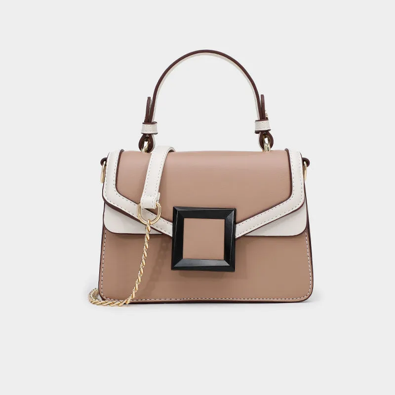 Contrast Color Handbag