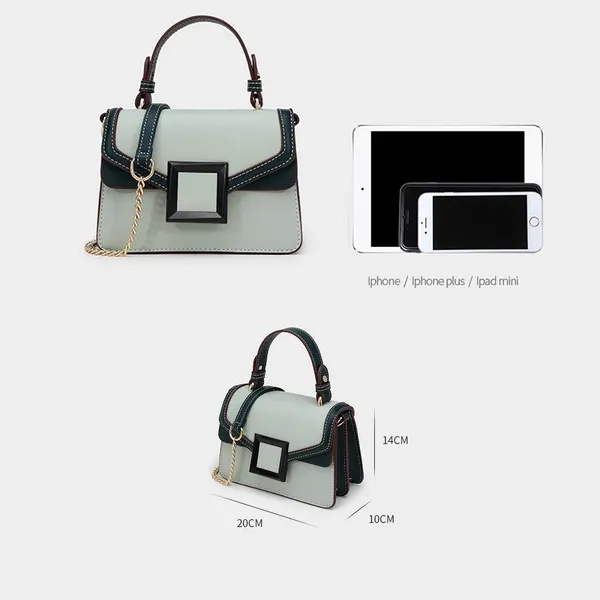 Contrast Color Handbag
