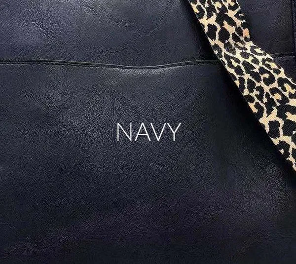 Crossbody Handbag Purse Leopard Animal Strap
