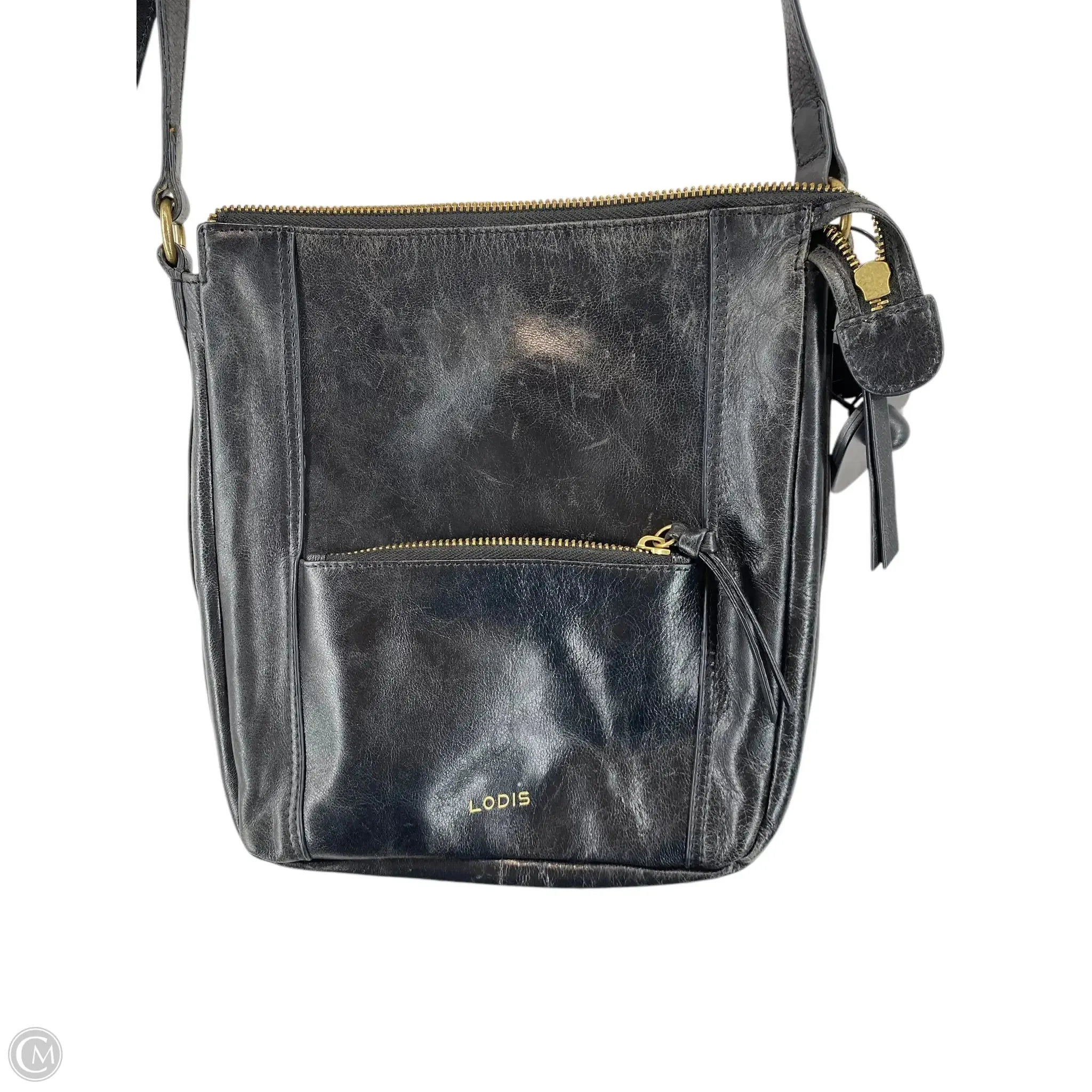 Crossbody Leather By Lodis, Size: Medium