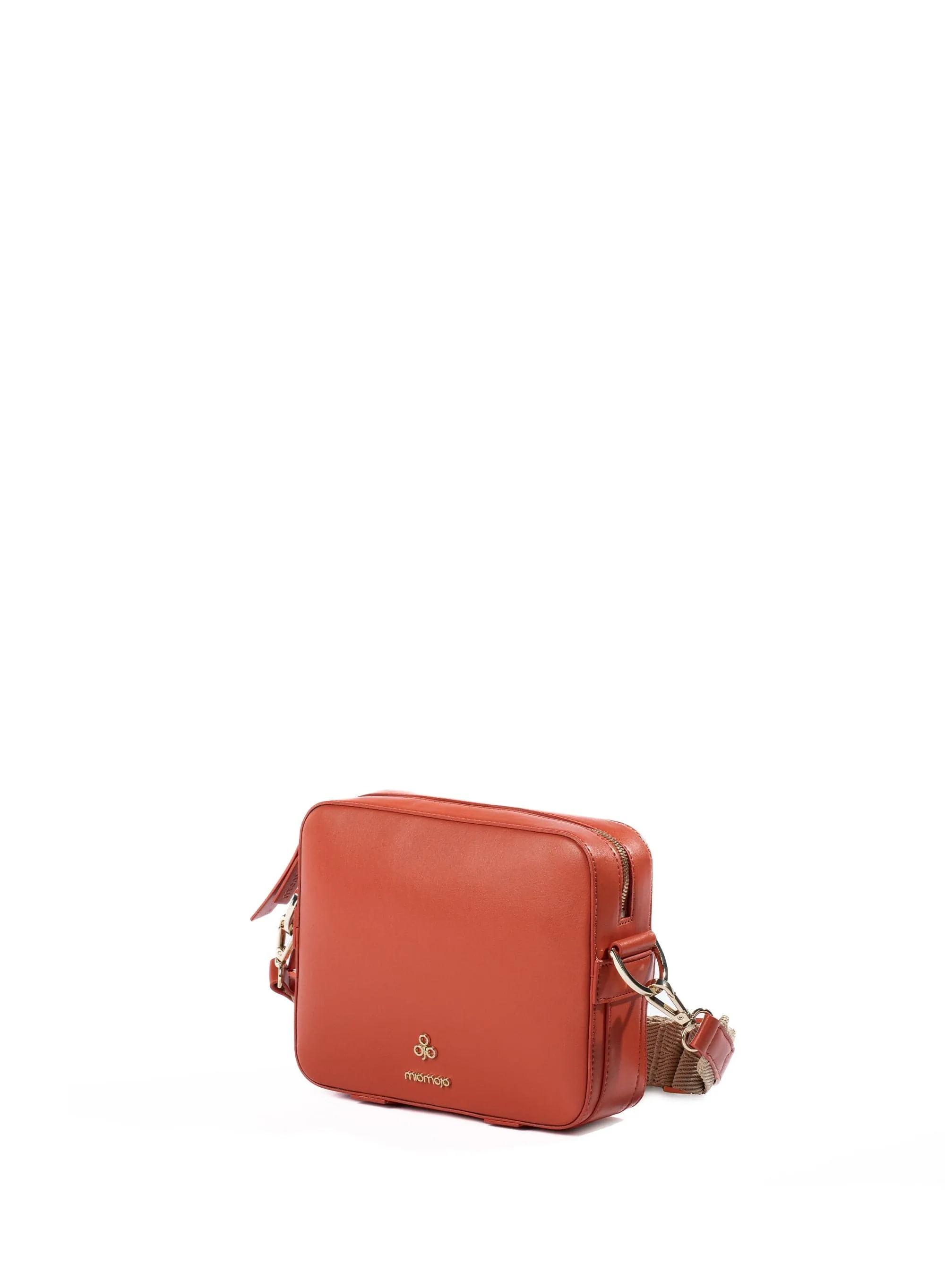 Dalila Apple Leather Vegan Crossbody Bag | Orange