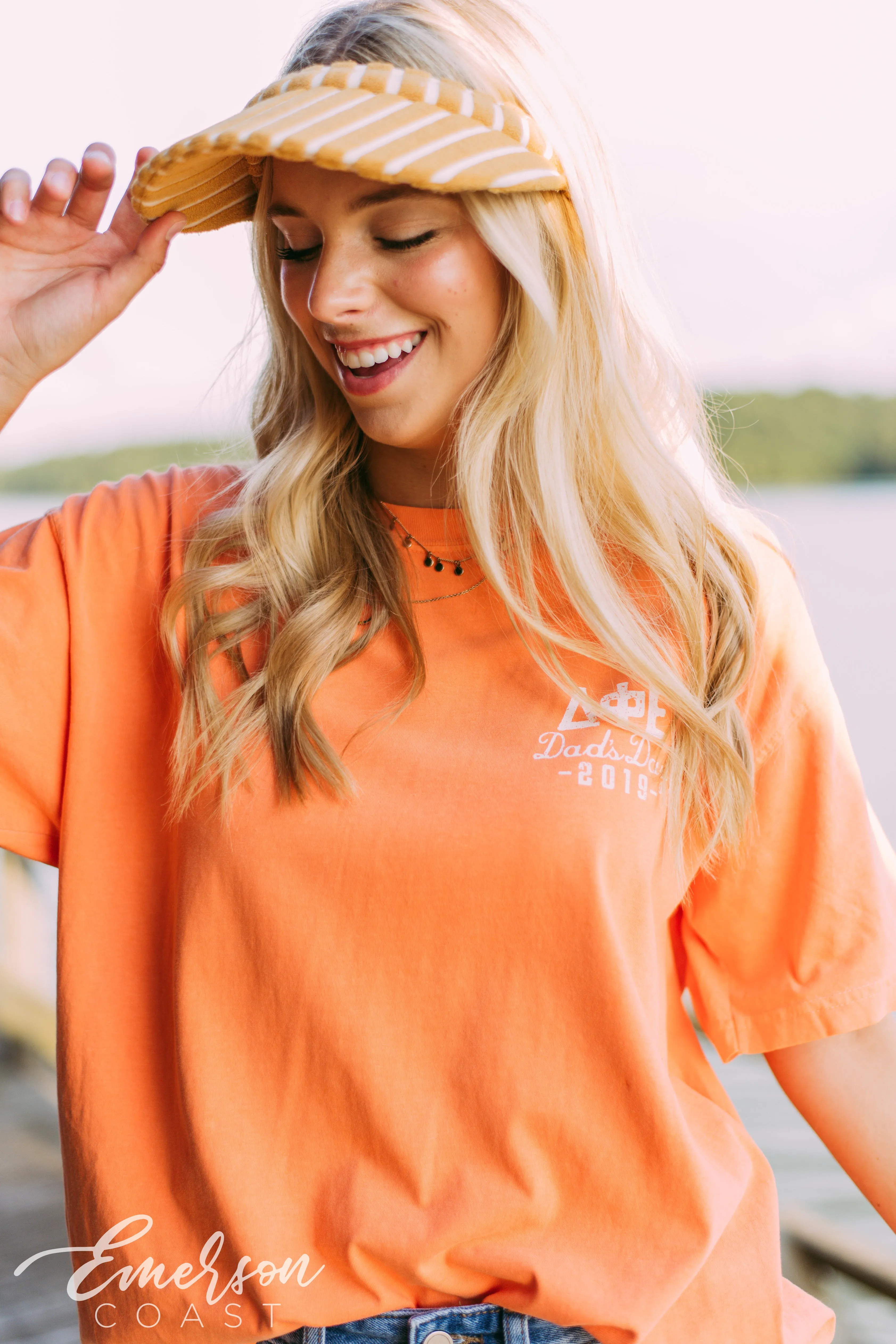Delta Phi Epsilon Dad's Day Orange Tshirt