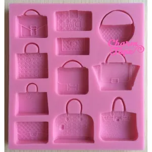 Designer Handbag Silicone Silicon Mold Food Grade for Cake Making D057
