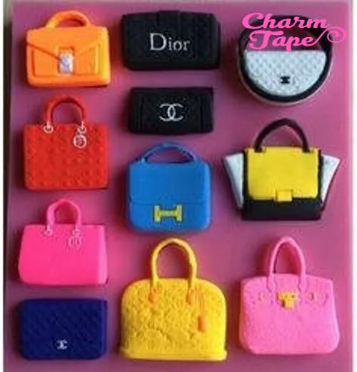 Designer Handbag Silicone Silicon Mold Food Grade for Cake Making D057