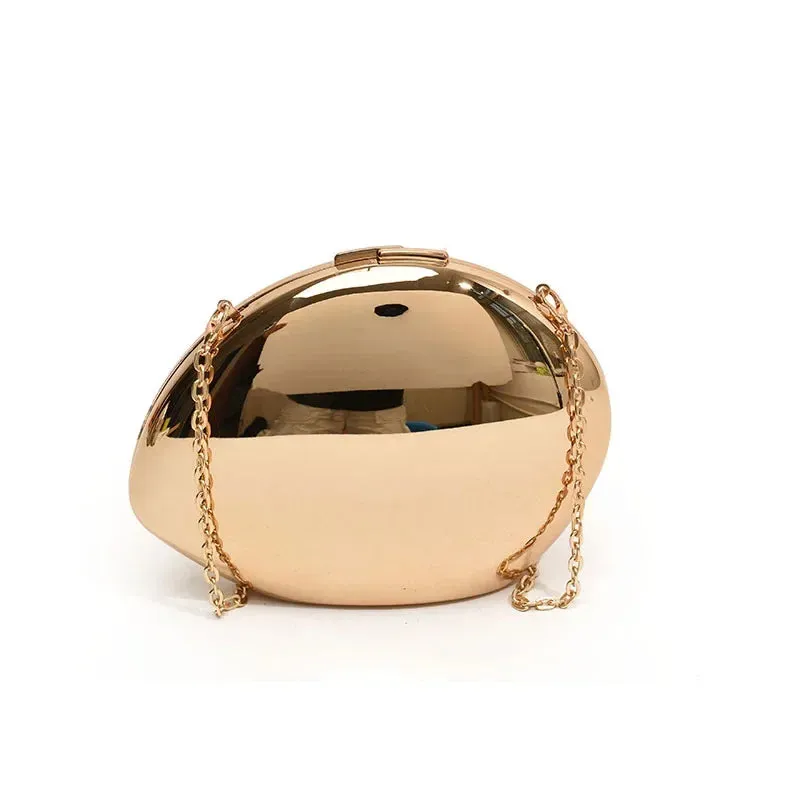 Designer Shell-Shaped Acrylic Clutch
