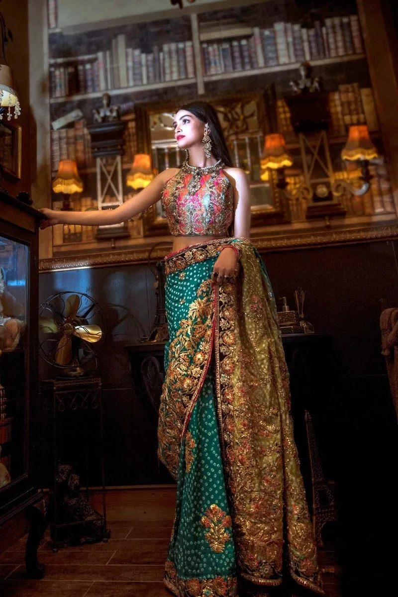 Designer Wedding Saree for Bride #Y2010