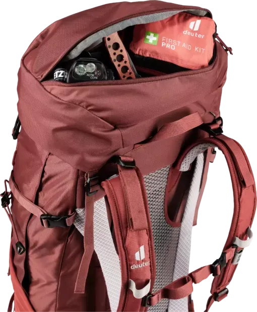 Deuter Mochila Futura Air Trek 45   10 Sl Redwood-Lava