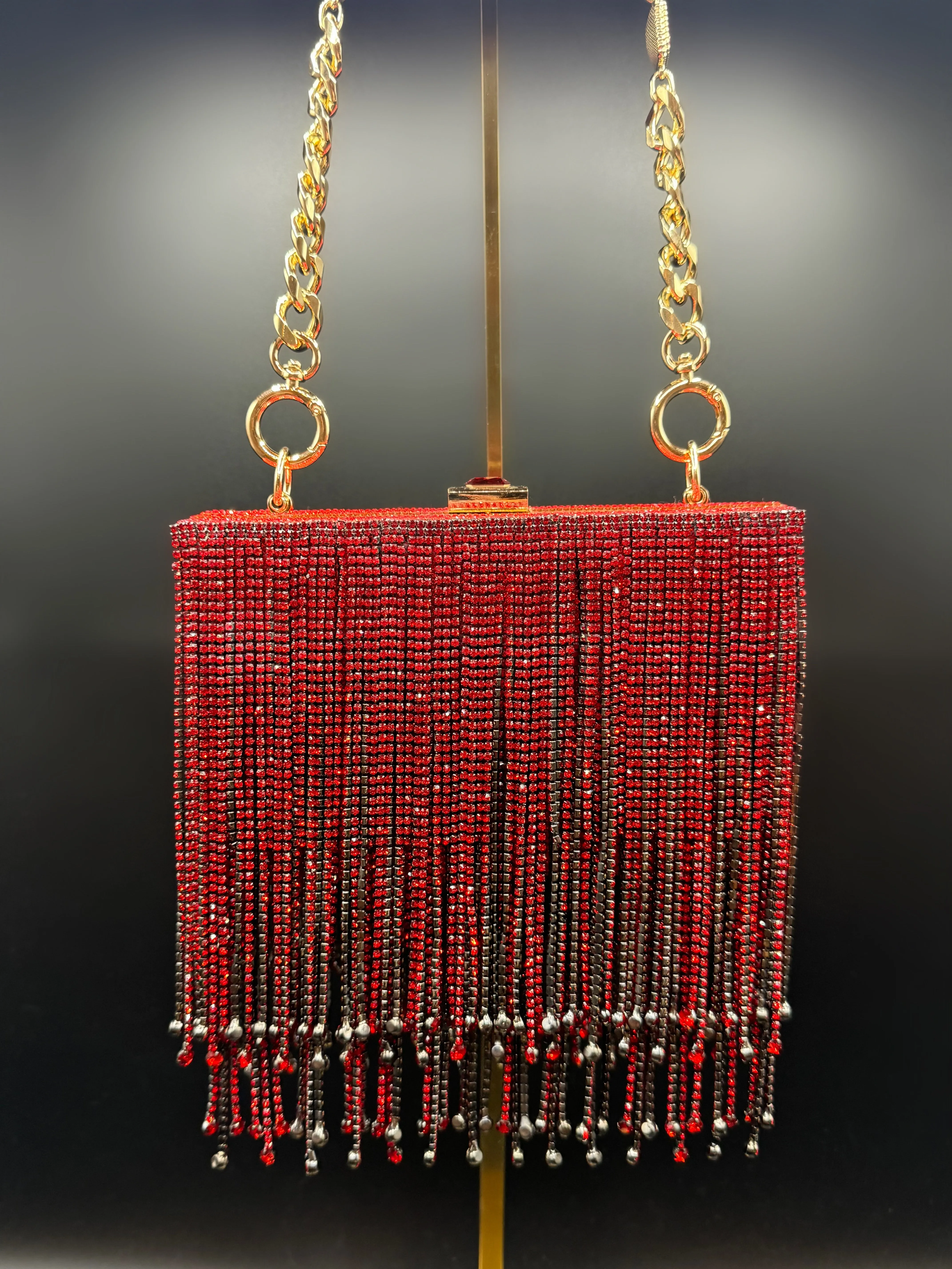Diamond Fringe Red