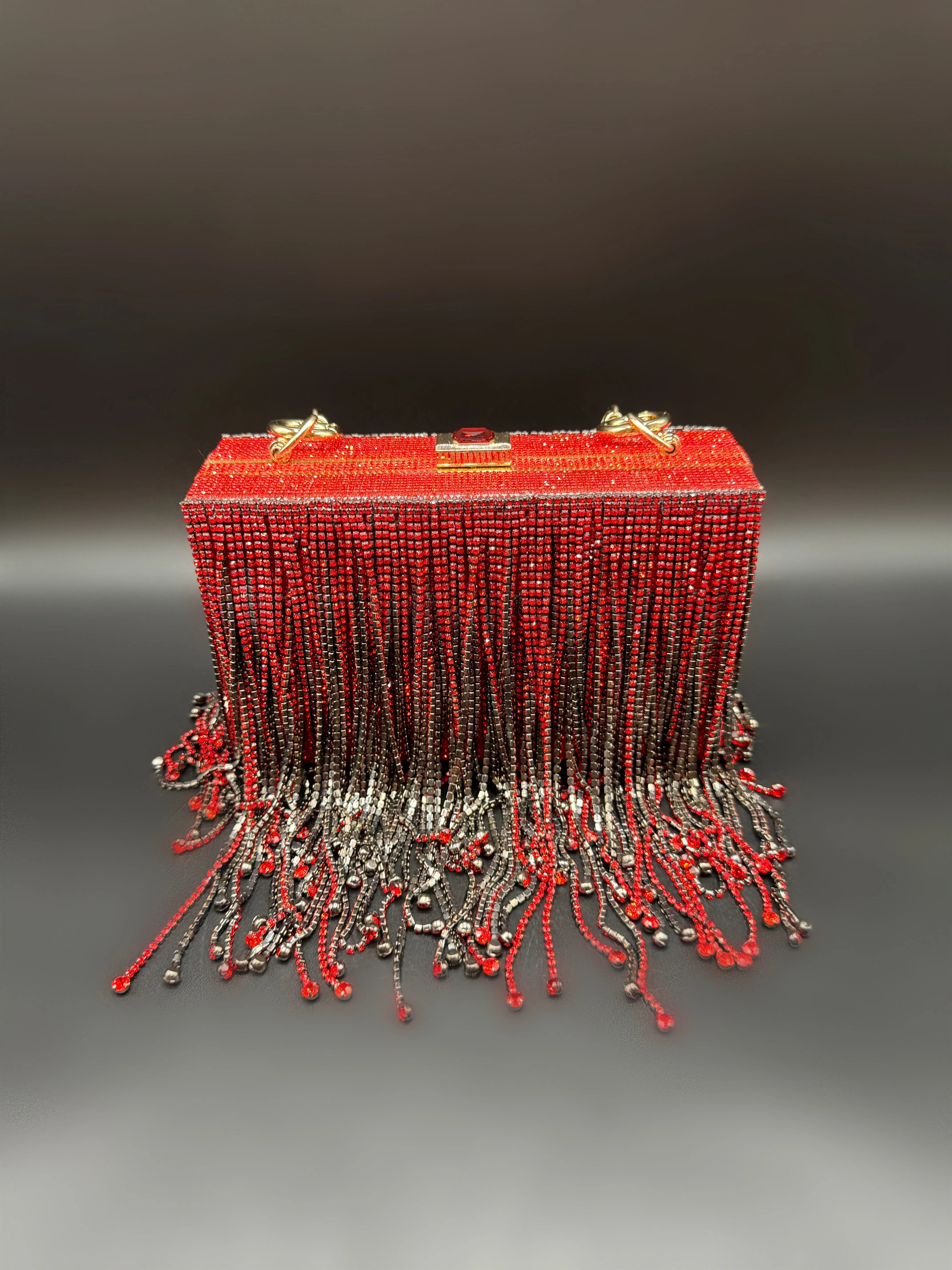 Diamond Fringe Red