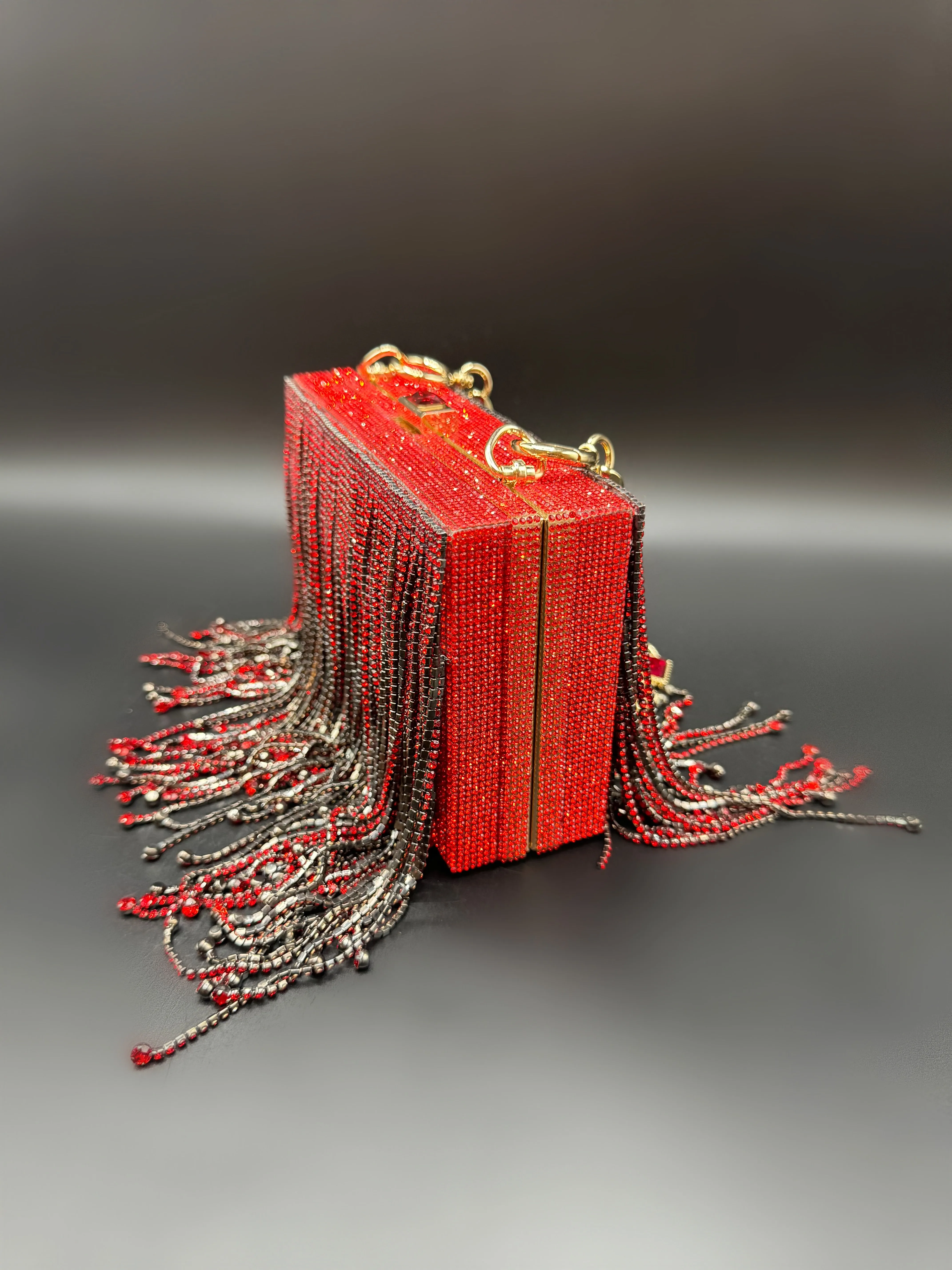 Diamond Fringe Red