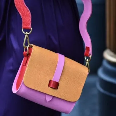 Dinky Upcycled Leather Handbag Tutti Fruity