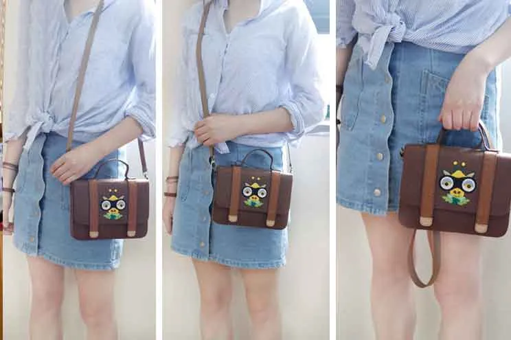 DIY Kit Felt School bag Handbag
