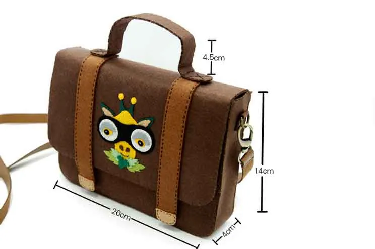 DIY Kit Felt School bag Handbag