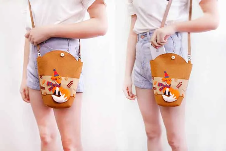 DIY Kit Felt School bag Handbag