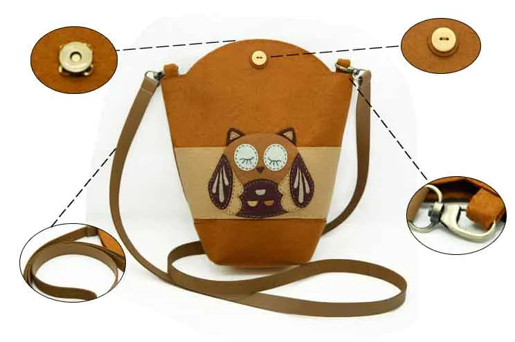 DIY Kit Felt School bag Handbag