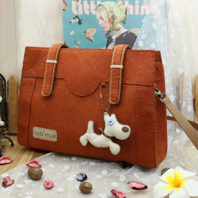 DIY Kit Felt School bag Handbag