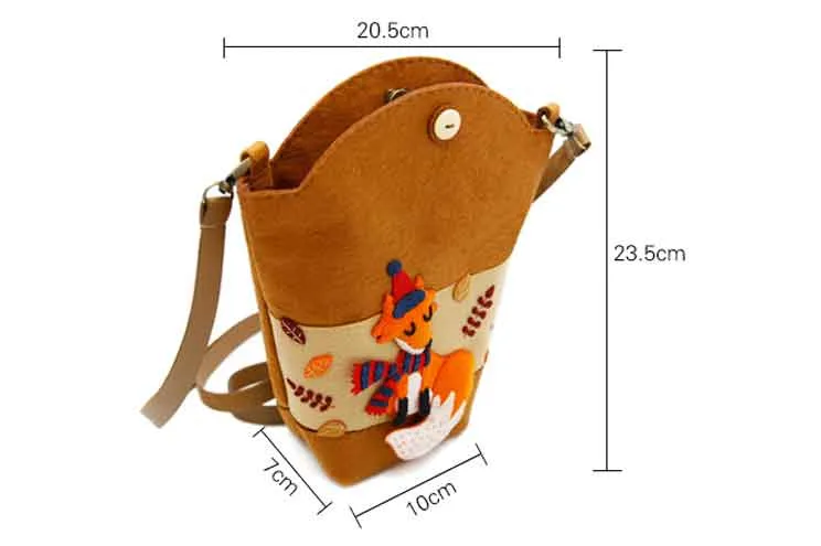 DIY Kit Felt School bag Handbag