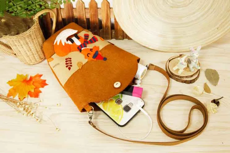 DIY Kit Felt School bag Handbag