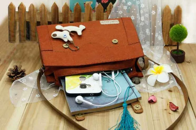 DIY Kit Felt School bag Handbag
