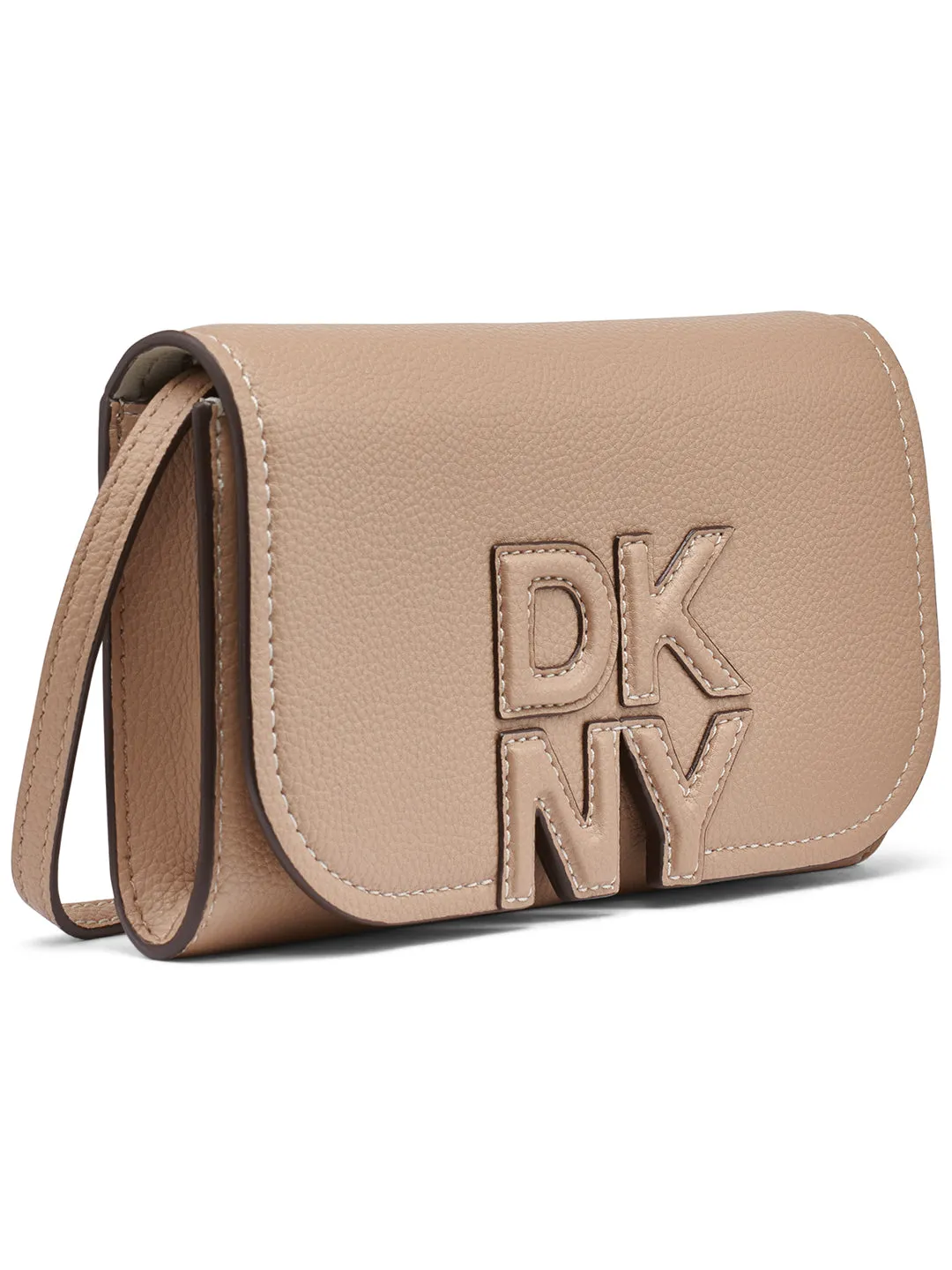 DKNY Women Beige Solid Wallet