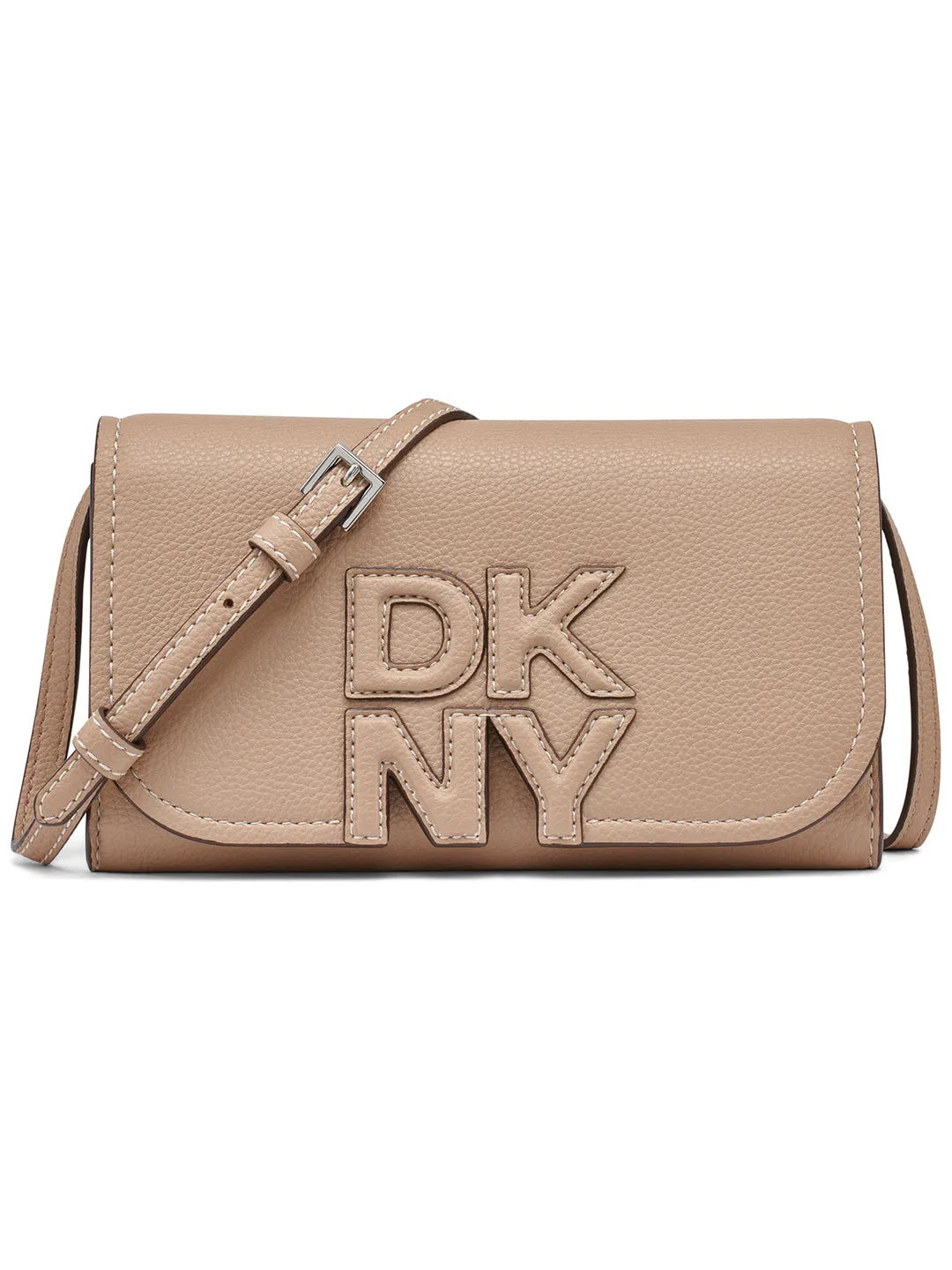 DKNY Women Beige Solid Wallet