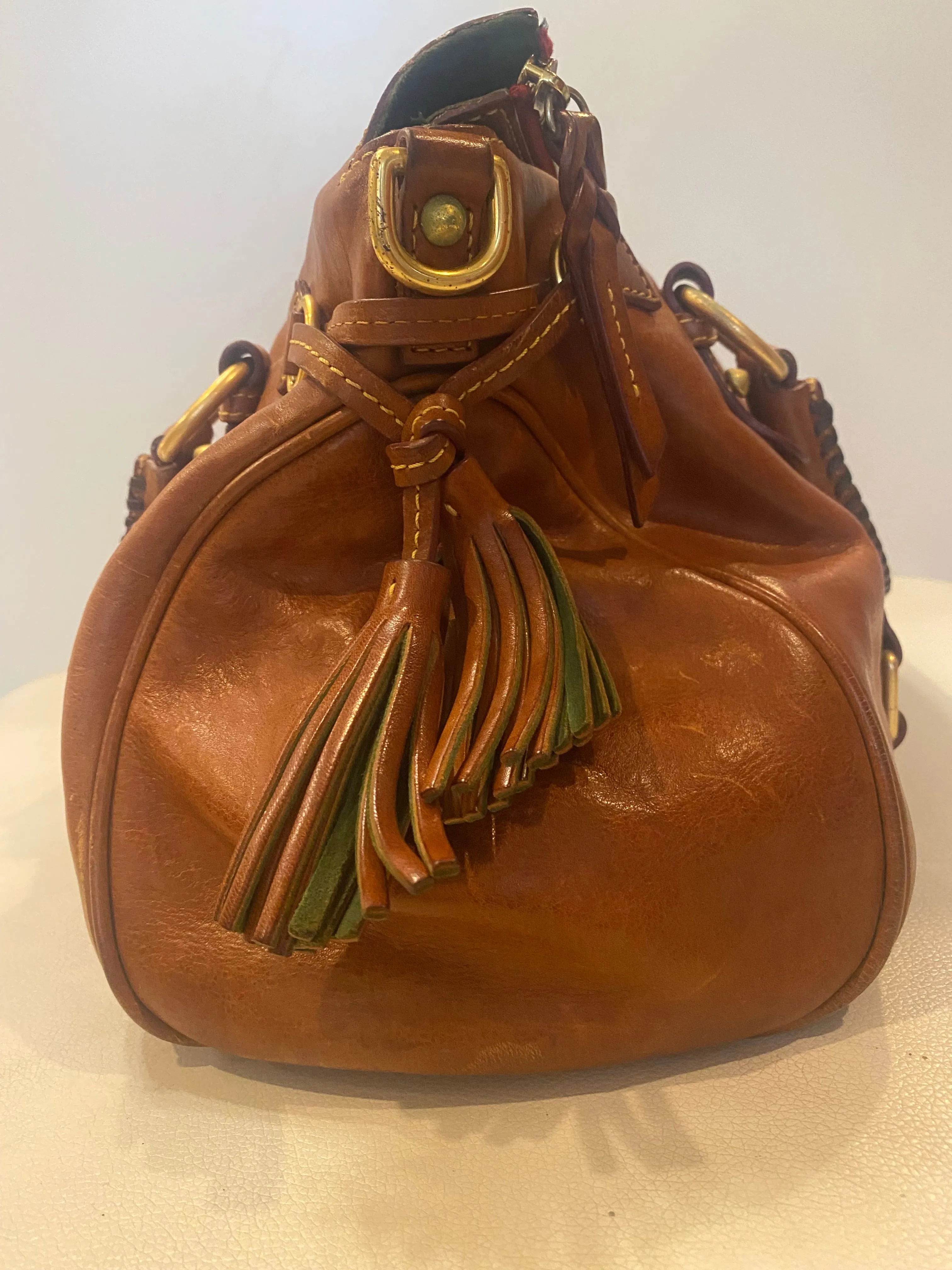 DOONEY & BOURKE Flourentine Satchel Handbag In Natural