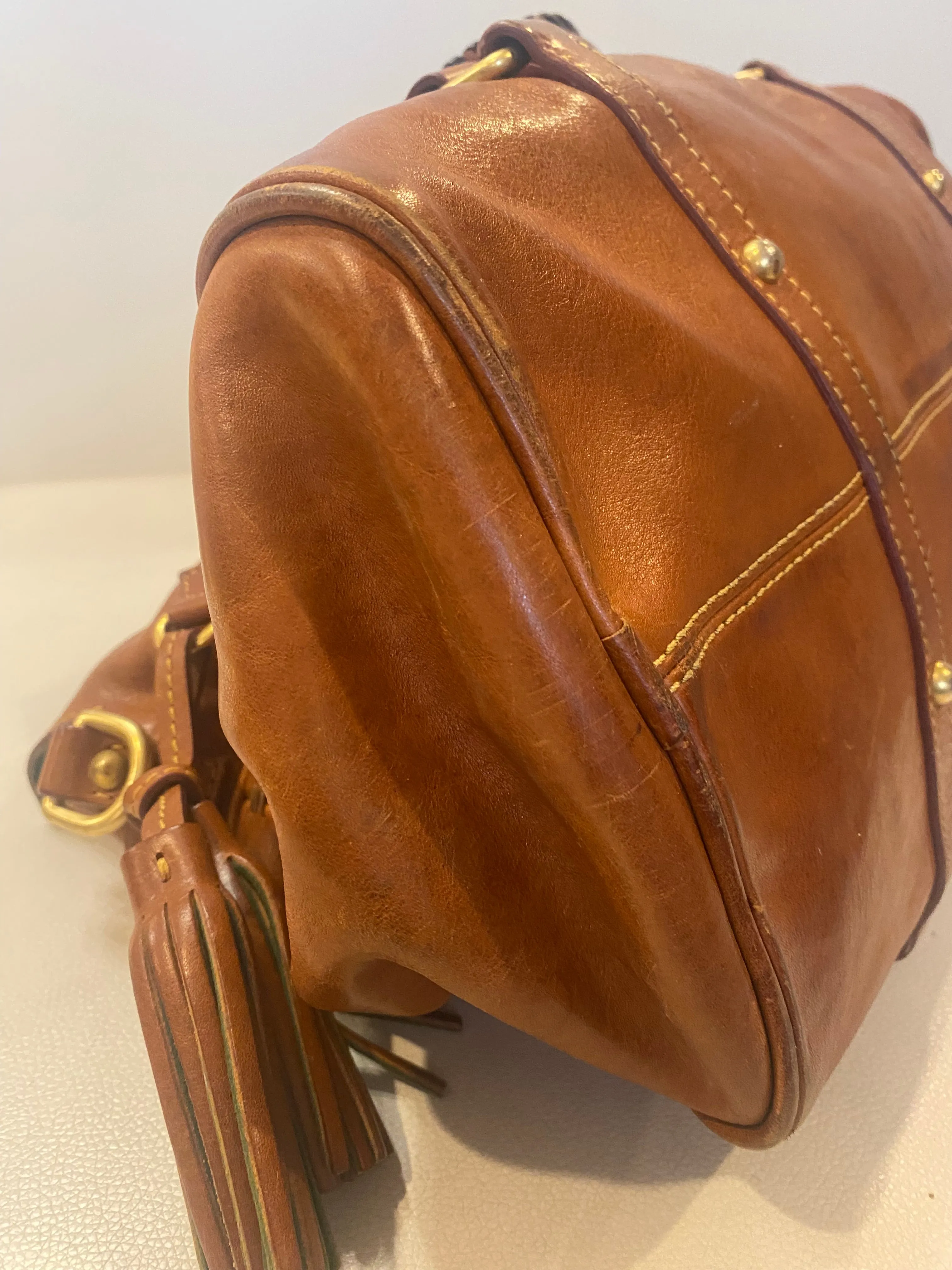 DOONEY & BOURKE Flourentine Satchel Handbag In Natural
