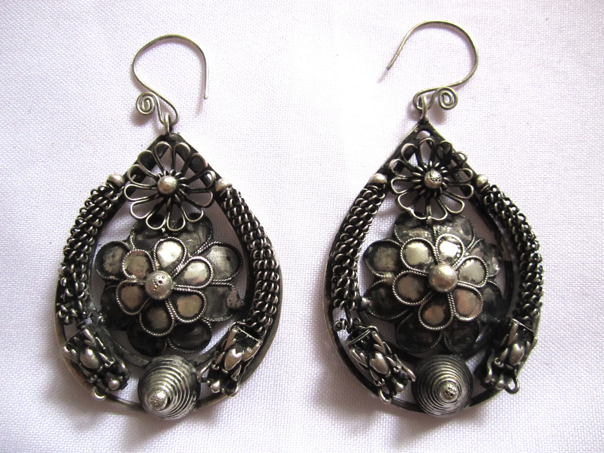 Earrings Miao Handmade Tribal