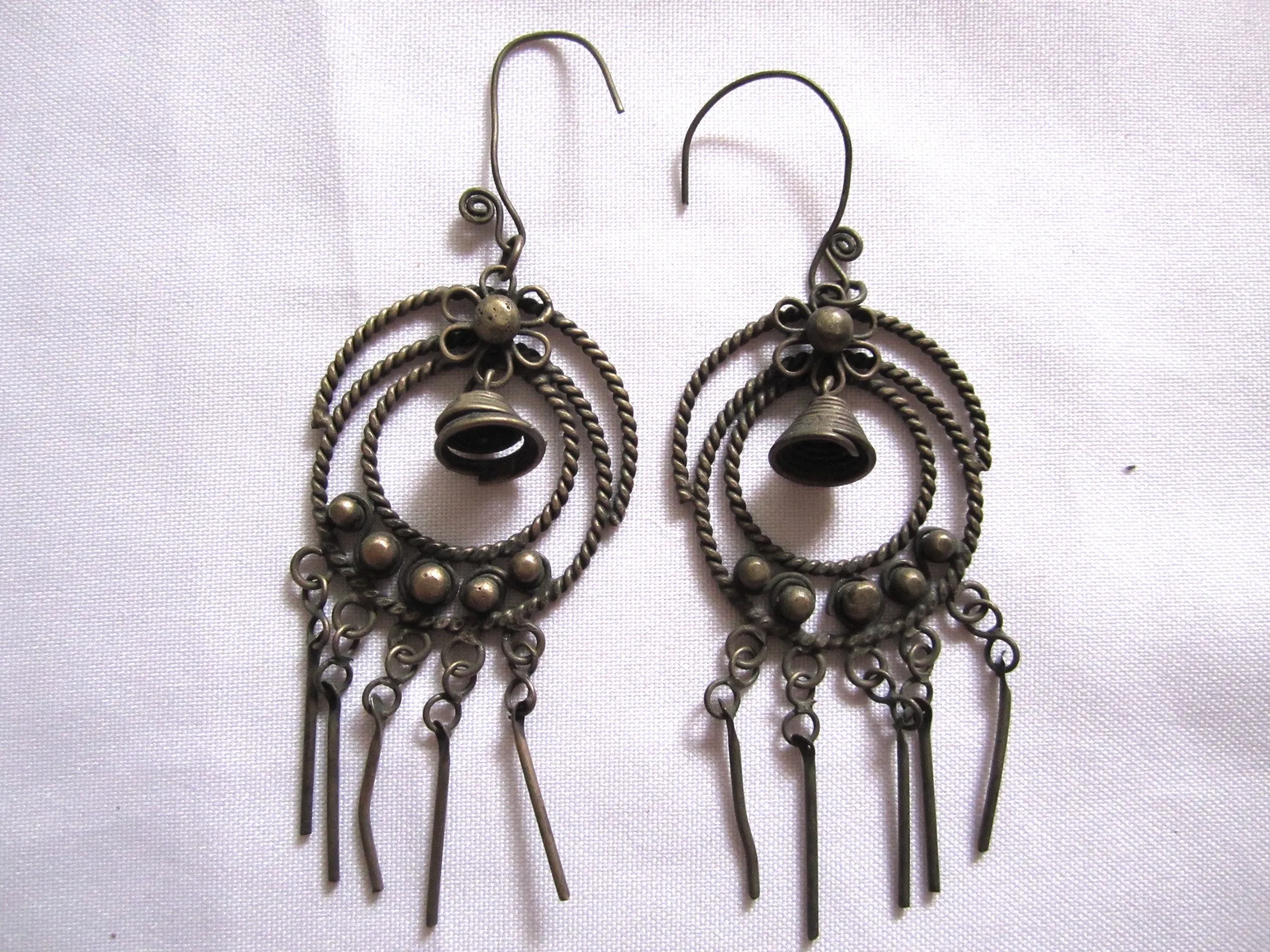 Earrings Miao Handmade Tribal