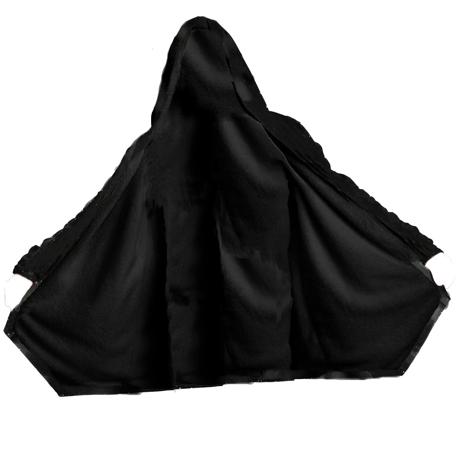 Elegant Flower Cloak - Black or White Fleece