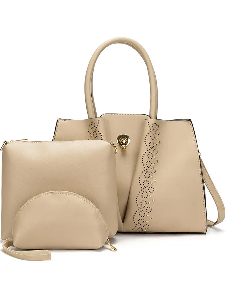 Elegant Temperament Ladies Rivet Shoulder Bag Handbag