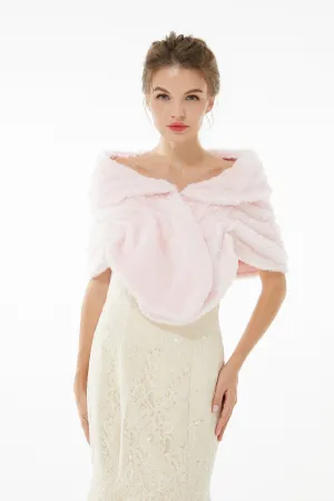Elegant Turnover Collar Wedding Shawl Sleeveless Bridal Covers
