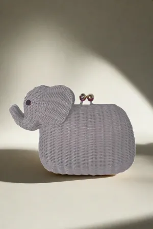 Elephant Straw Handbag