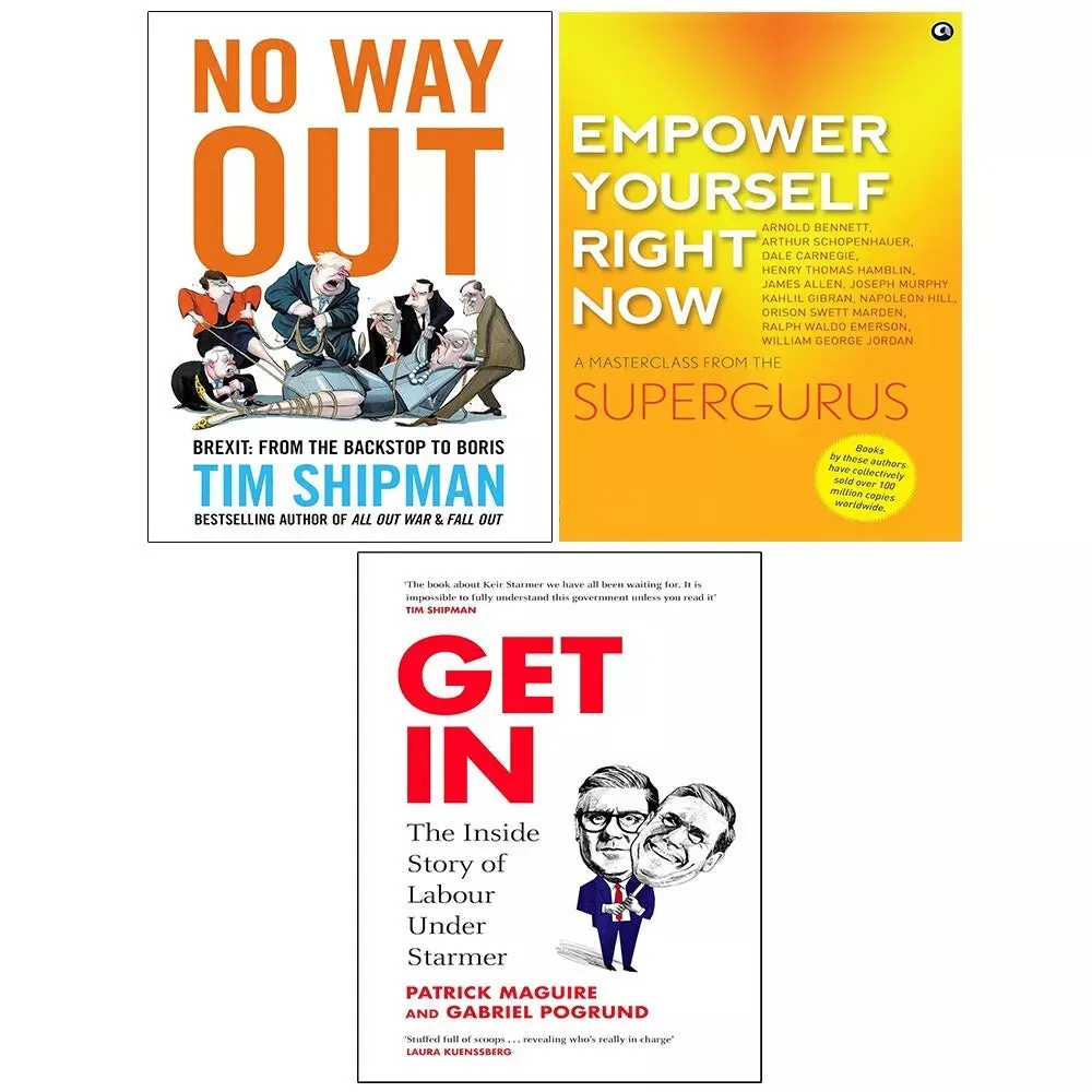 Empower Yourself Right Now,Get In Patrick Maguire, No Way Out Brexit 3 Books Set