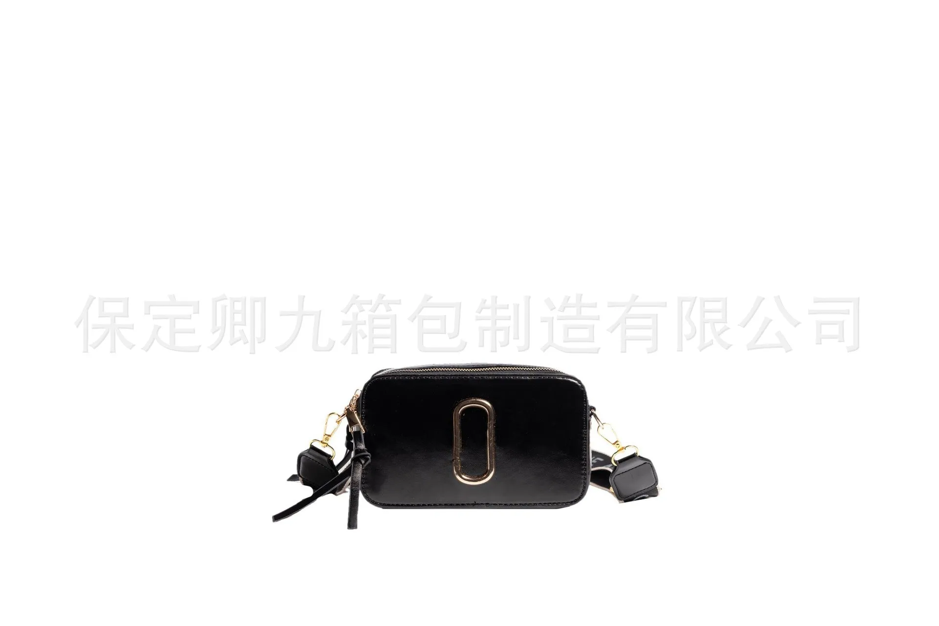 Europe and America Cross Border Bags for Women2023PU LeatherPUTextured Wide Shoulder Strap Crossbody BaginsGlossy Female Camera Bag