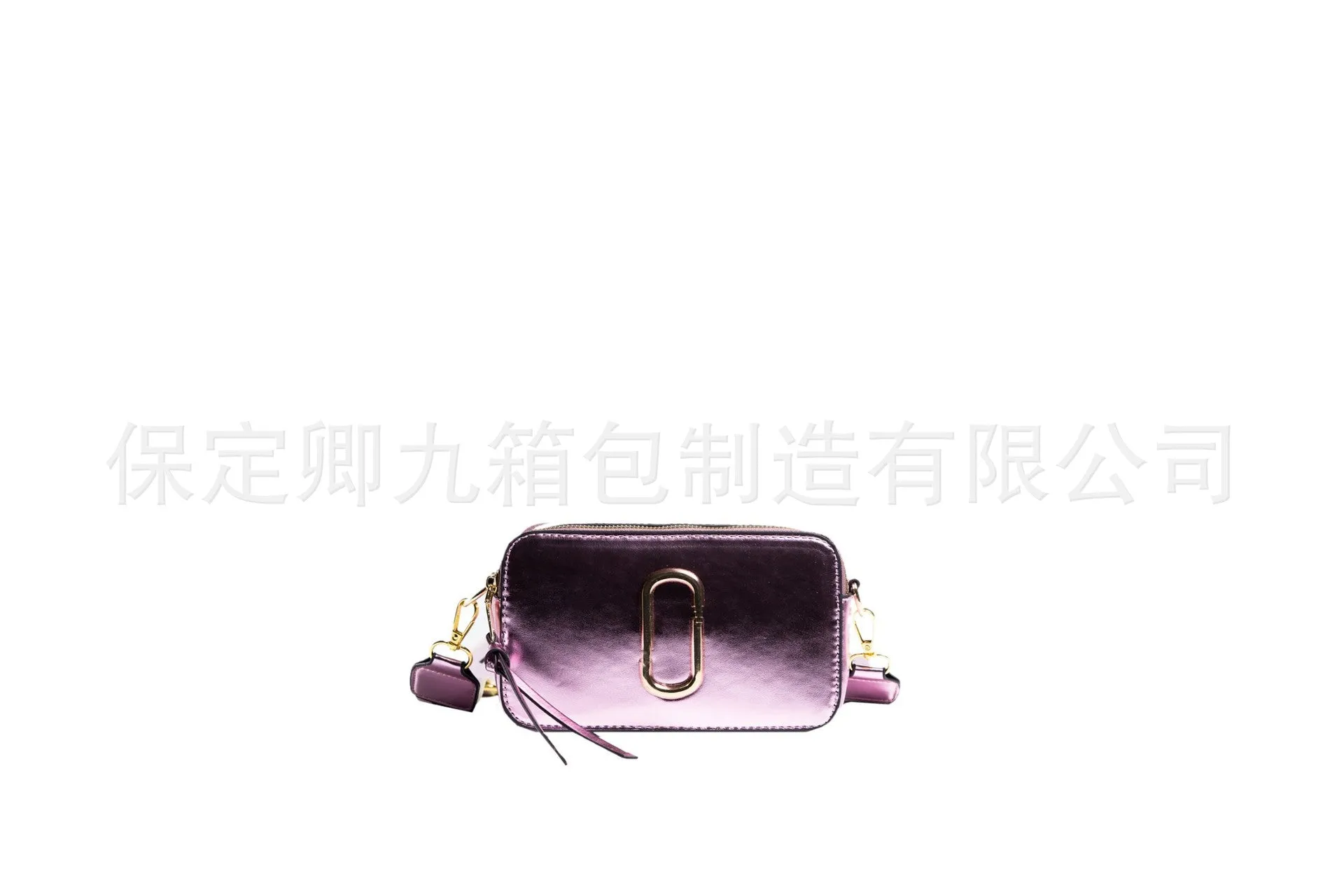 Europe and America Cross Border Bags for Women2023PU LeatherPUTextured Wide Shoulder Strap Crossbody BaginsGlossy Female Camera Bag