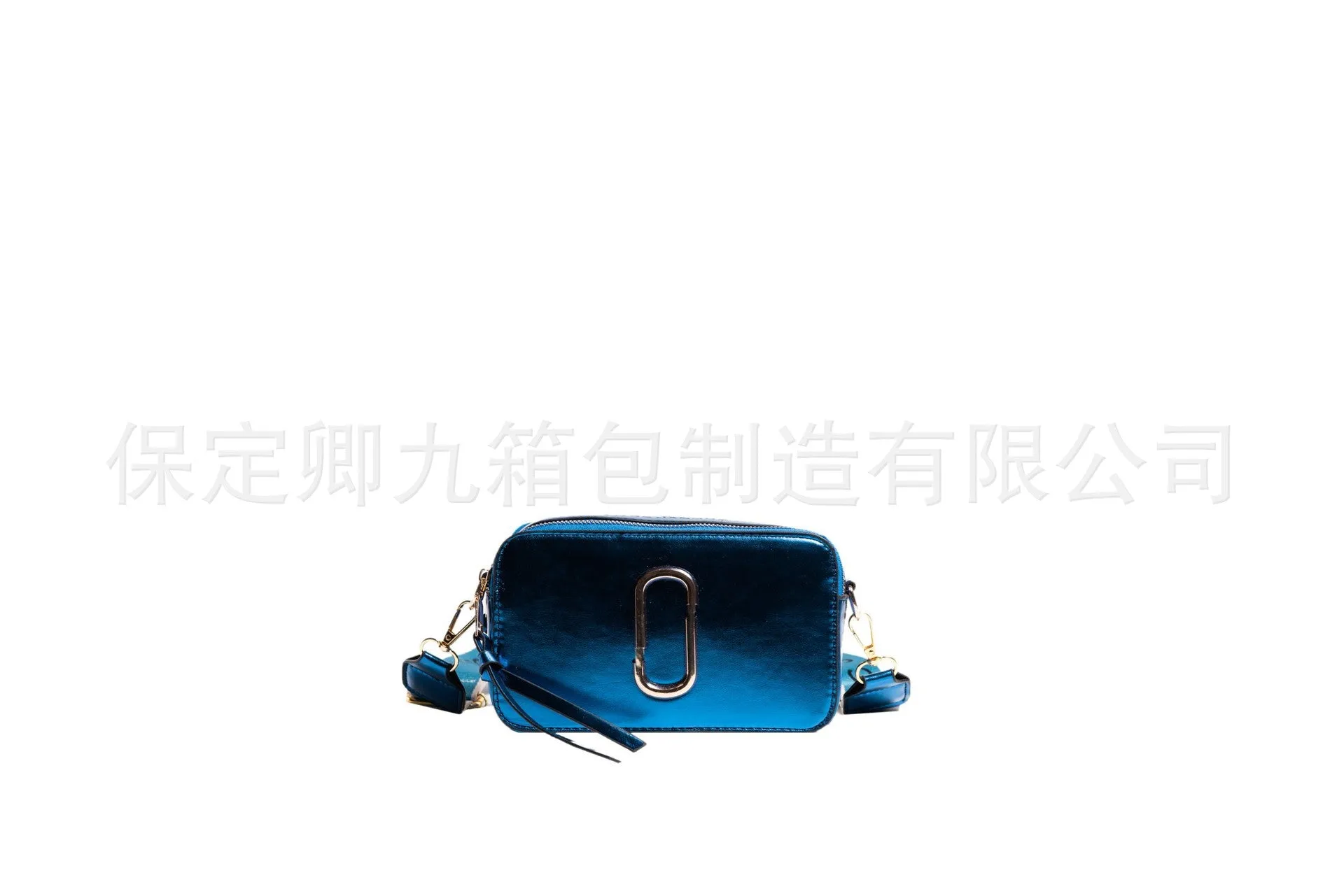 Europe and America Cross Border Bags for Women2023PU LeatherPUTextured Wide Shoulder Strap Crossbody BaginsGlossy Female Camera Bag