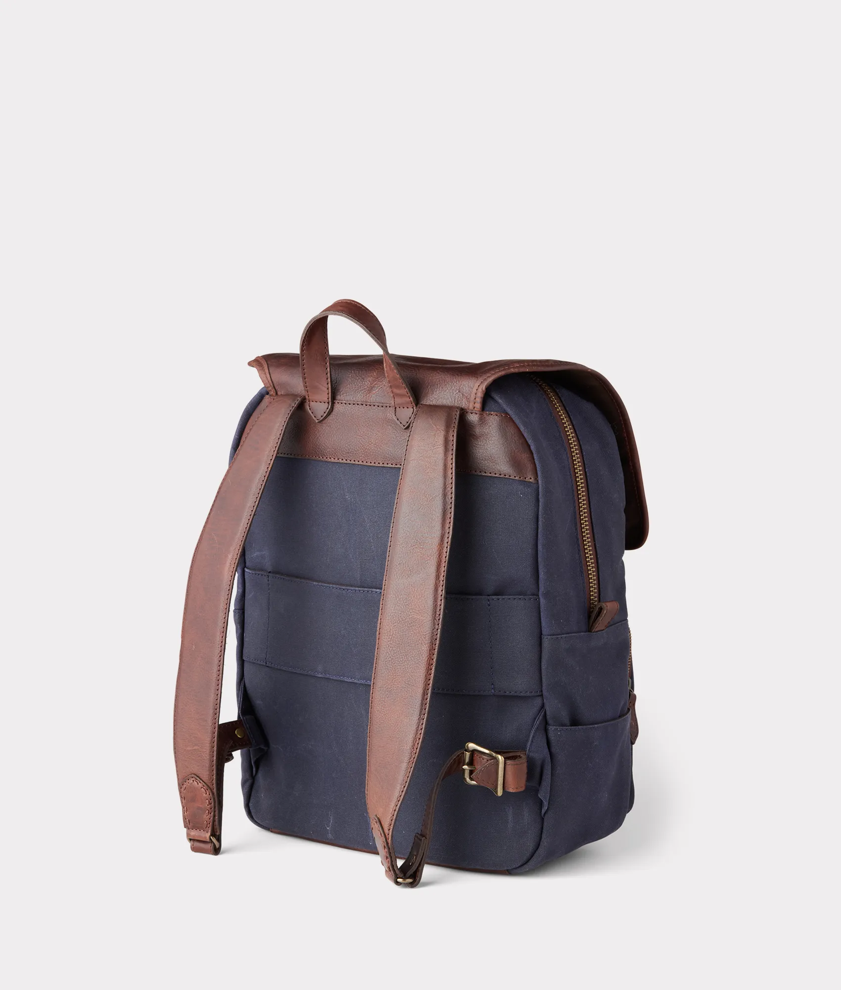 Everyday Waxed Canvas Backpack :: Navy