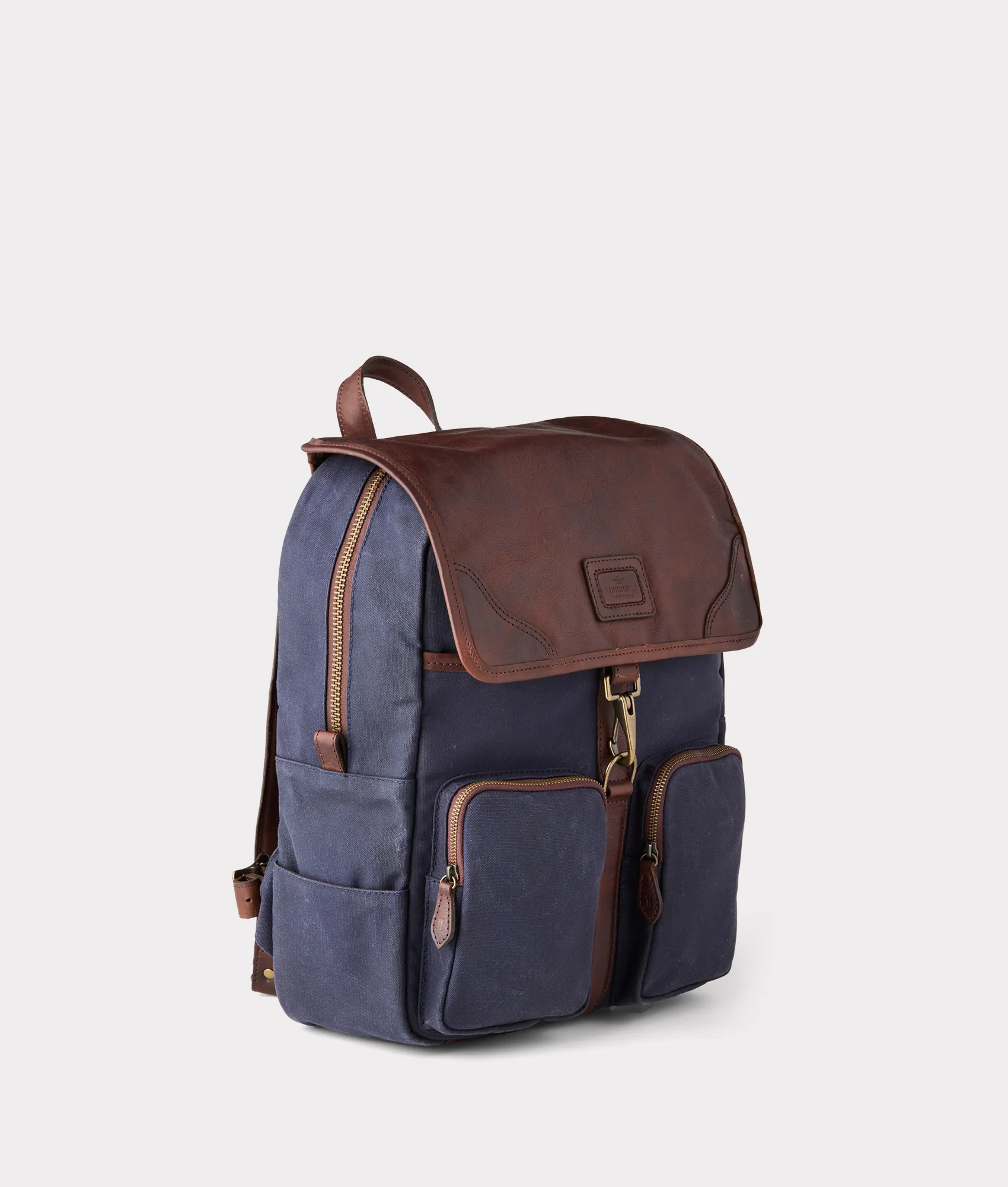 Everyday Waxed Canvas Backpack :: Navy